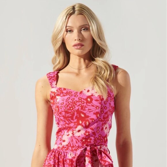 Sugarlips Lover Girl Shania Bustier Cropped Top Size Large Pink Red Sz L New - Picture 9 of 9